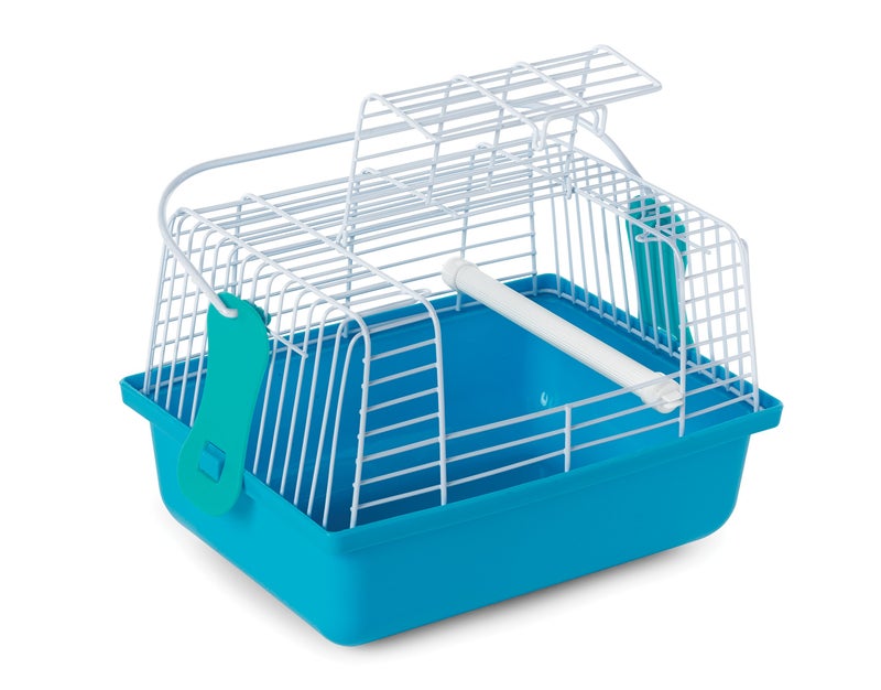 PH Prevue Hendryx Prevue Pet Products Travel Cage for Birds and Small Animals, Blue (SP1304BLUE), 9.0" L x 5.6" W x 6.1" H - Image 2